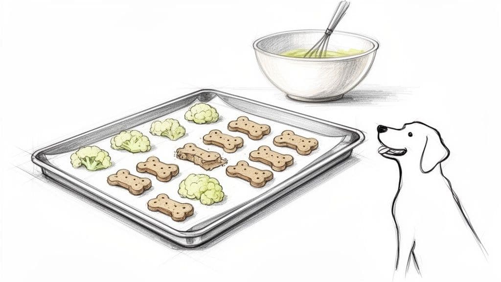 biscuit chou-fleur pour chien