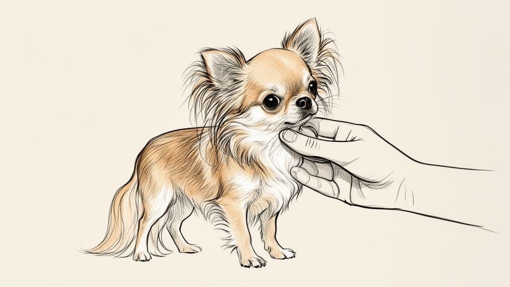 chihuahua à poil long