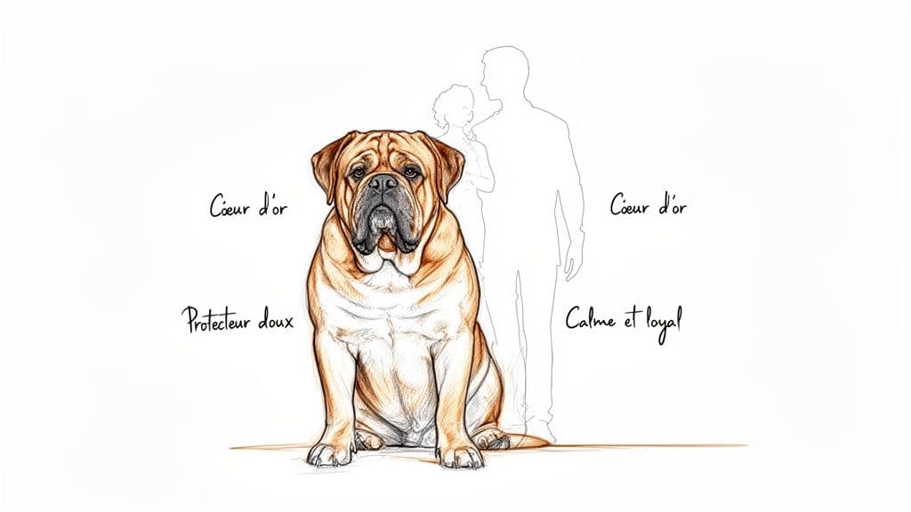 dogue de bordeaux caractere
