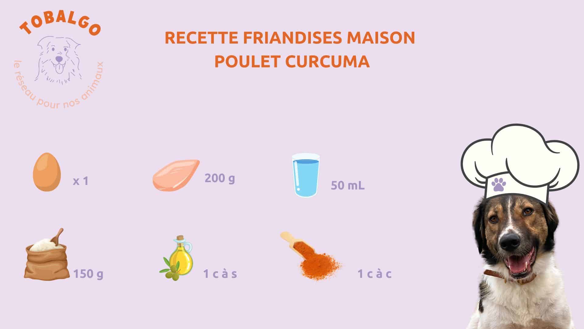 recette friandise maison poulet curcuma