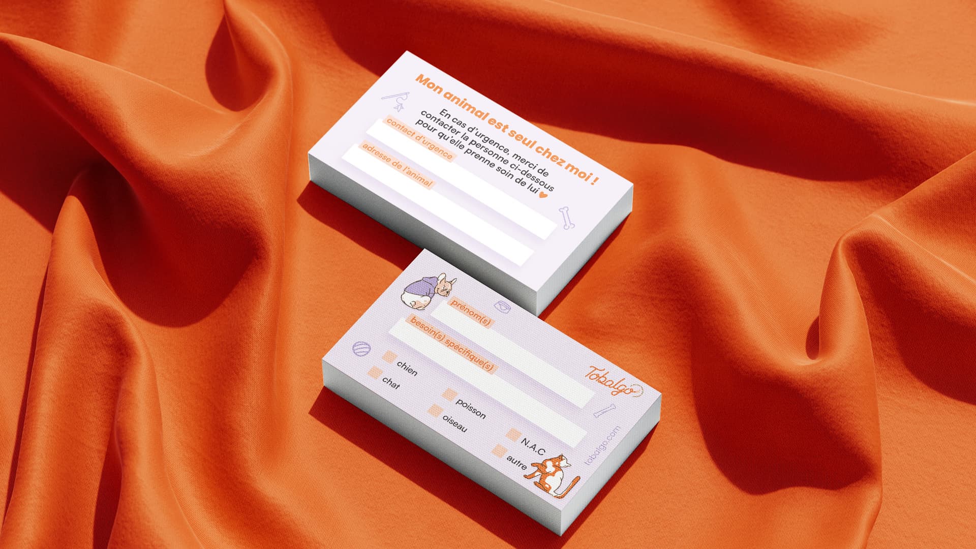 carte j'ai un animal seul chez moi