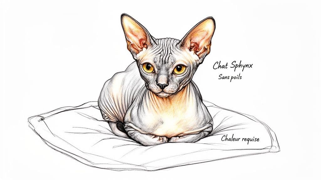 race des chats sphynx