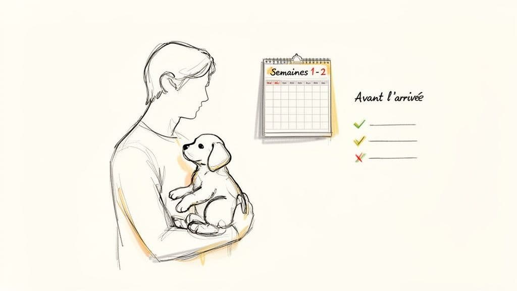 préparer l'arrivée d'un chiot