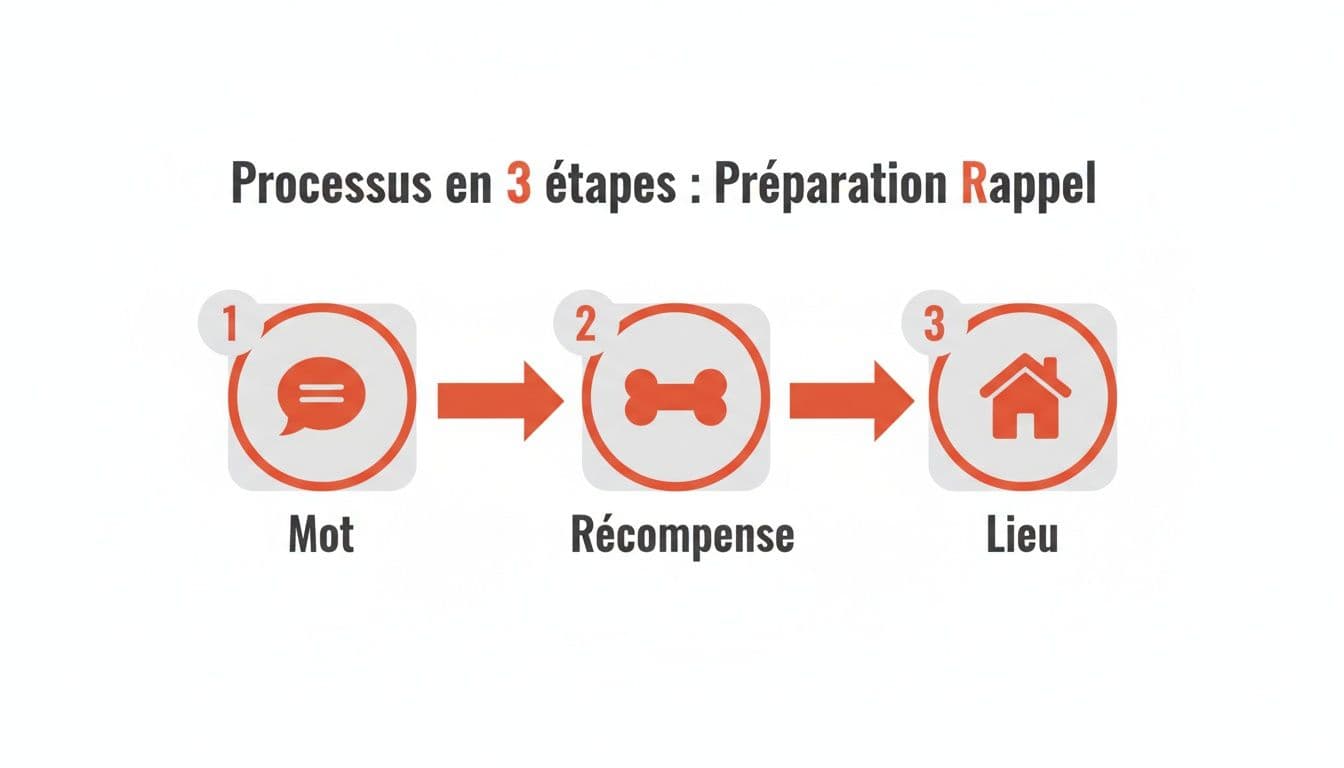 processus pour apprendre le rappel à son chien