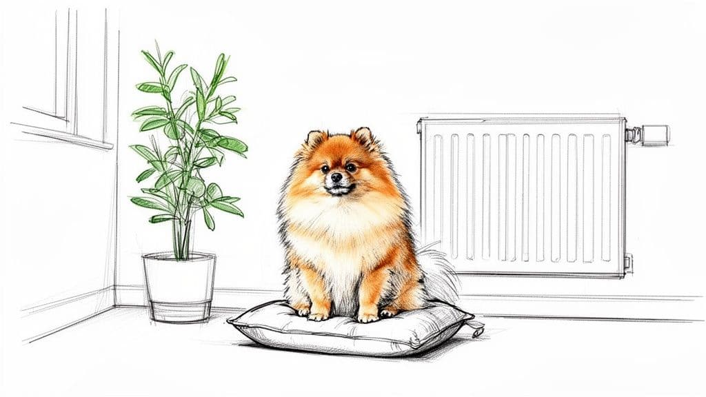 races chien appartement - Loulou de Poméranie