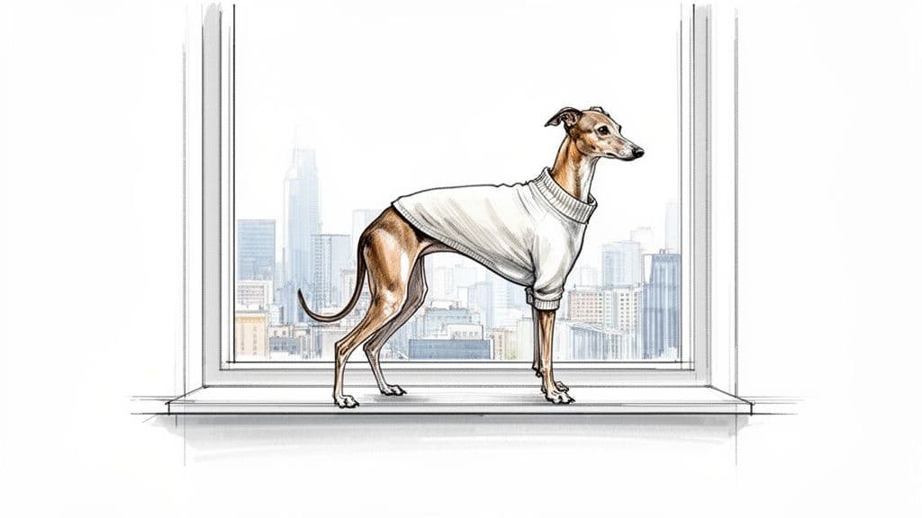 races chien appartement - lévrier Italien